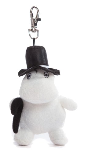 AURORAAurora Moomin, 60153, Official Merchandise, Moominpappa, 4In, Keyclip, Black and White