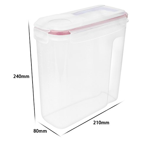 Cereal Container,MCIRCO Food Storage Containers,Airtight Flour Containers Keeper Set of 4 - Thumbnail 4