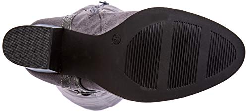 317M2zs45eL Angkorly - Zapatillas de Moda Botas Botas Altas Flexible Mujer Piel de Serpiente Tanga Hebilla Talón Tacón Ancho Alto 8… Angkorly - Zapatillas de Moda Botas Botas Altas Flexible Mujer Piel de Serpiente Tanga Hebilla Talón Tacón Ancho Alto 8… - Imagen 5