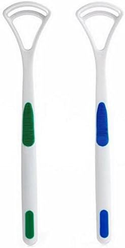 Huertuer 2Pcs/Set Tongue Scrapers Oral Care Tools Oral Cleaner Tongue Brush