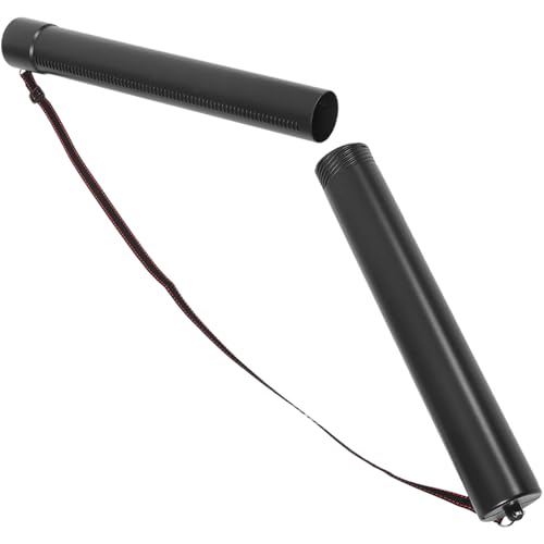 GARIOUANS Telescoping Drawing Tube Expandable Art Storage for Posters and Drawings Plastic with Shoulder Strap for