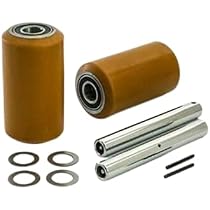 Load Wheel Kit For Crown WP 2000 Electric Lift Truck | 2 Pack 95A Polyurethane Wheels With Bearings & Hardware