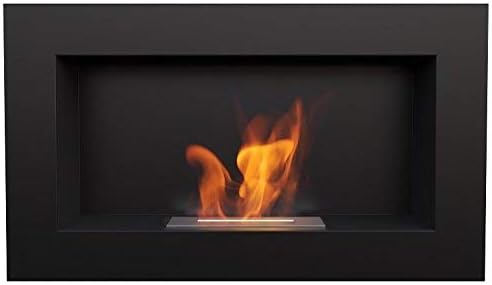 Bioethanol Fireplace Dekorativ-Wandkamin Golf Black Tüv
