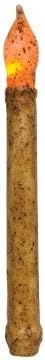Burnt Ivory 9" Taper Candle with Timer