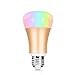 Wowfeel Smart Wifi LED Light Bulb 7W Dimmable Multicolored Color Changing Lights Work with Amazon Alexa, Smartphone Free APP Control, Silver, 7W