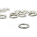 LORJE 100pcs 25MM Split Key Chain Ring Connector Keychain with Nickel Plated