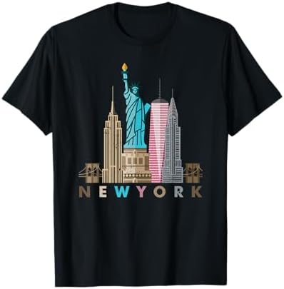 Amazon.com: New York City Map T-Shirt NYC Souvenir Gift Tee T