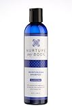 Organic Moisturizing Shampoo by Nurture My Body - 100% All Natural and Organic, SLS Free, Best for Damaged and Color Treated Hair Care (Scented)