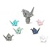 Umbra 7 Piece Origami Wine Bottle Stopper and Wine Charms, Multicolor