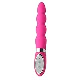 10 Mode Silicone G-spot Vibrator, 7.4 Inch Smooth Flexible Pink Vibe, Phthalate Free Sex Product for Women