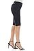 Rekucci Women's Ease into Comfort Pull-On Modern City Shorts (10, Black)