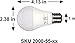 ALZO 8W (75W) 450 Lm, Dimmable LED Bulb, Color Temp: 5500K Daylight, 120V, Pack of 4