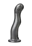 Doc Johnson Vac-U-Lock - The Wave - Platinum Premium Silicone Dildo - F-Machine and Harness Compatible Dildo - Charcoal
