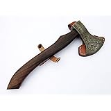 Poshland DIST A-004 Custom Made Damascus Steel Axe - Gorgeous and Solid