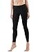 TSLA Women's High Waist Yoga Pants, Athletic 4-Way Stretch Leggings, Lightweight Workout Running Tights, Yoga Midwaist Pants Black, Medium