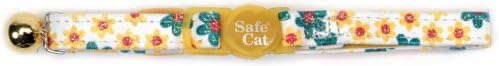 Too Flower Frenzy Cat Collar, 3/8-Inch Wide, Adjustable 8-12