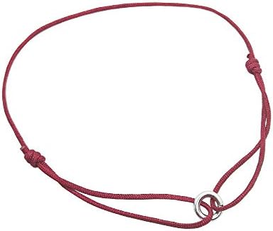 Sowaka アンクレット メンズ レディース シルバー925 レッド 金属アレルギー対応 つけっぱなし 開催中 コード カラー