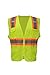 CJ Safety CJHVSV2003 ANSI Class 2 High Visibility Two Tone Safety Vest Wicking Breathable Mesh (Extra Large, Green)