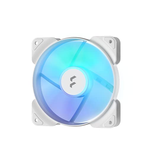 Fractal Design Aspect 12 PWM RGB Fan - 120 mm White Frame, Efficient Cooling, 1200 RPM, RGB Lighting, PC Case Fan