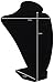 ifavor123 Black Velvet Necklace Display 3D Jewelry Bust Stand (1)