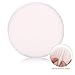Large Loose Powder Puff, 4.13 Inch Powder Puff for Body Powder, Ultra Soft Velour Body Puff with Ribbon, 2pcs, White, Round