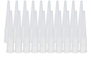 GooChan 20-Pack Caulk Nozzles (White / 20 Pcs)