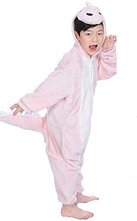 AIMY Shop Animal Cosplay Costume Unisex Teenagers Pink Dinosaurs Homewear For Cold Christmas