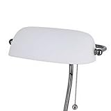 Upgradelights White Bankers Shade Glass Replacement Desk Lamp Bankers Shade