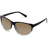 Coyote Eyewear Polarized Sunglasses Bifocal Reading/No Power Lens Opt Black Clear Crystal Men Women Trendy Sun Glass Reader