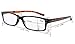 Eyekepper Vintage Reading Glasses for Men - 5 Pack Spring Hinges Classic Readers - Black Frame +2.50