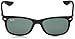 Ray-Ban Junior Kids' RJ9052S New Wayfarer Square Sunglasses, Black/Dark Green, 47 mm