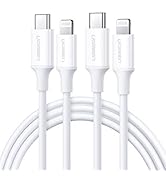 UGREEN 2 Pack Lightning to USB C Cable PD Fast Charge MFi Type C Power Delivery Data Transfer Lea...