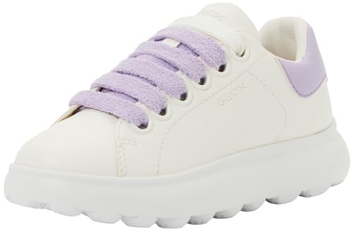 J PUFFYPOP Girl A Sneaker, Bianco/Viola, 38 EU