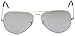 Ray-Ban RB3025 Classic Aviator Sunglasses, Silver/Grey Mirror, 62 mm