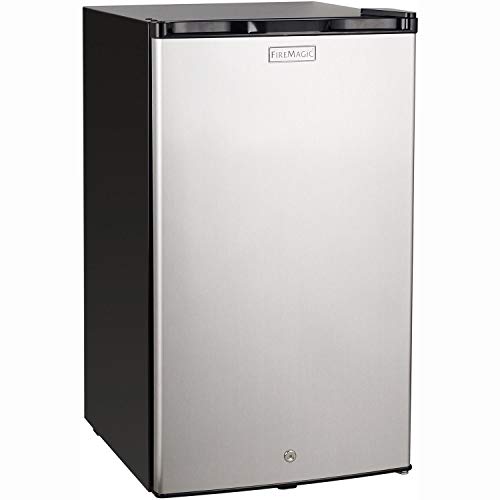 Fire Magic 20-inch 4.0 Cu. Ft. Compact Refrigerator - Stainless Steel Door/Black Cabinet - 3598