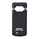 Awortek Battery Case Backside Cover 7000mAh Rechargeable External Power Bank Pack Portable Charger for Samsung Galaxy S7 Edge with Kickstand Black