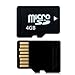 Navision Micro SD Card 4GB High Speed Class 10 Micro SD SDXC Card With SD Adapter