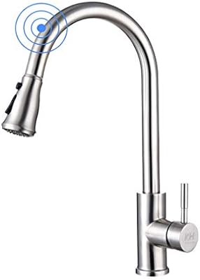 Touch Kitchen Faucet Pull Down Sprayer Head With Pause Button