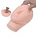 Esthetics Mannequin Head Pro Rubber Practice Training Head Cosmetology Mannequin Doll Face Head for Eyelashes Makeup Practice - Makeup Practice Head，with Mount Hole,Set of 2
