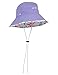 SunBusters Girls Bucket Hat (UPF 50+), Purple SeaStarberry, Medium