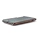 Dockem Wallet Case for iPhone 8 and iPhone 7 - Minimalist Vintage Synthetic Leather Card Case, Ultra Slim Professional Executive Snap On Cover with 2 Card Holder Slots [Brown]