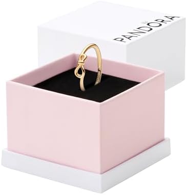 Amazon.com: PANDORA Sparkling Wishbone Ring Rose Gold 54 (US Size
