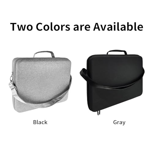 CENXI Carrying Case for PS5 SLIM, Protective Travel Bag for PS5 Console Controller, Large Capacity Storage Case Compatible with Playstation 5 Games Accessories Disk Digital Edition (Grey storage bag)
