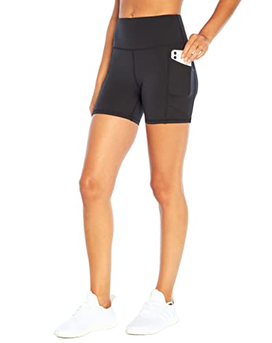 Marika Linnette Short de contrôle du Ventre pour Femme Taille Haute, Femme, Short, MLS0398A, Noir, L