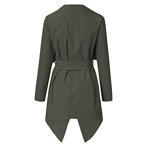 Clearance Women's Hem Solid Coat, Duseedik Ladies Loose Irregular with Lapel Trench Coat Cardigan Tops