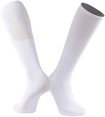 Hissox Unisex Solid Knee High Compression Soccer Socks 2-10 Pairs
