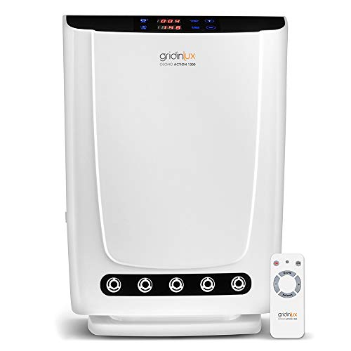 | Generador de Ozono Action 1300 | Purificador de Aire y Agua | Mando a Distancia | Especial Hogar y Espacios Pequeños | Potencia y Duración Personalizables | 14W