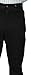 Historical Emporium Men's High Waist Classic Canvas Trousers, Victorian Western Pants with Suspender Buttons 36 Black