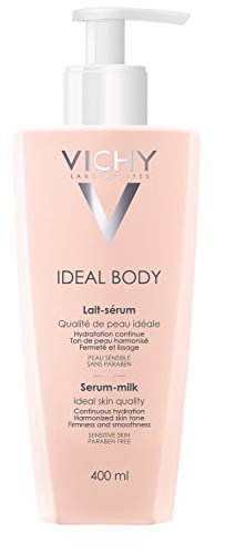 Vichy Ideal Body Serum Milk Skin Firming Body Lotion with Hyaluronic Acid and Rose Hip Oil, 13.52 Fl. Oz.