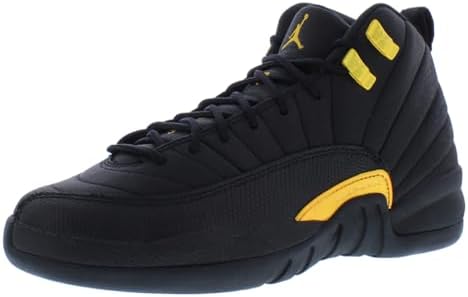 Amazon.com | Jordan Air Jordan 12 Retro (Big Kid) Black/Taxi 4 Big